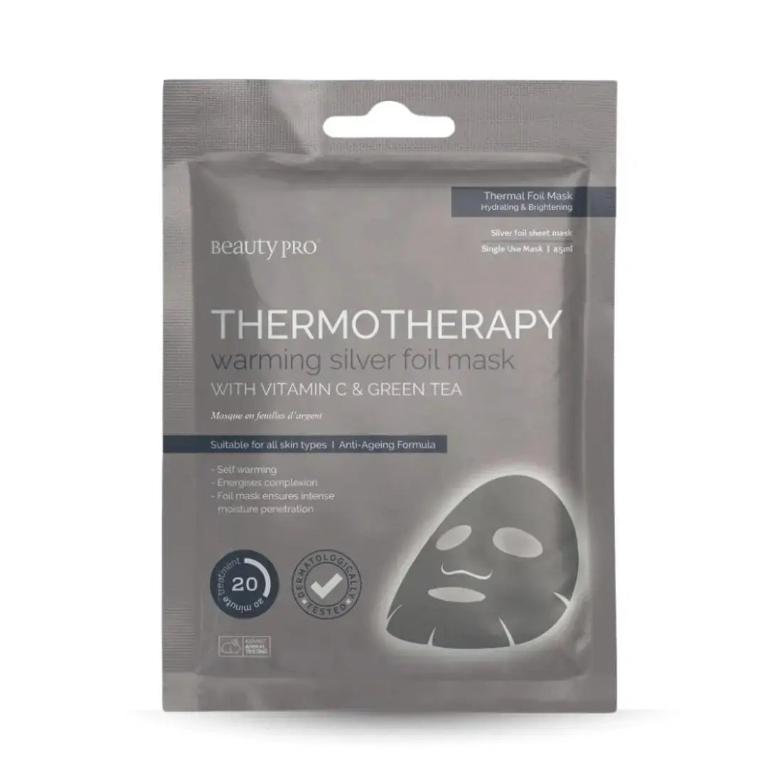 Thermotherapy Warming Silver Foil Face Mask 